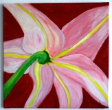 Acrylbilder Blume von Hinten Acrylgemälde