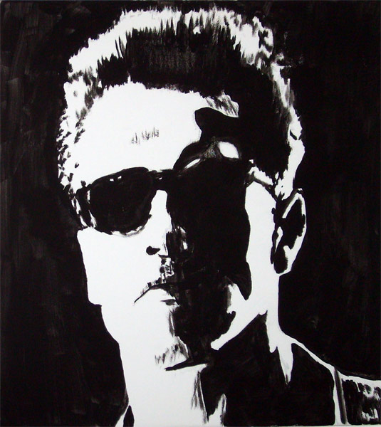 Acrylbilder, Arnold Schwarzenegger, Terminator, Acrylgemälde