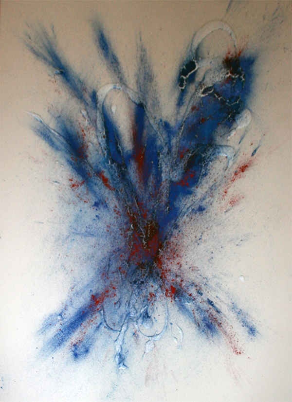 Acrylbilder abstrakt, Big Bang, Acrylgemälde