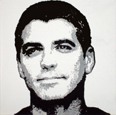 Acrylbilder George Clooney, What Else, Acryl Pop-Art