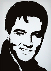 Acrylbilder Elvis Presley, The King, Acryl Pop-Art