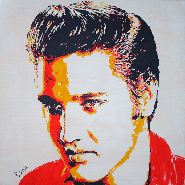 Acrylbilder, Elvis Presley, Acrylgemälde