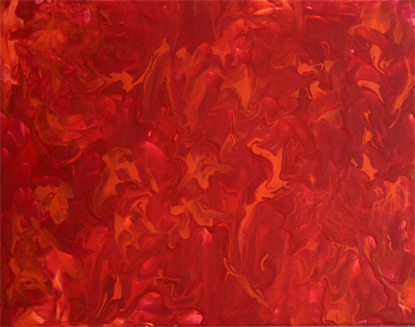 Acrylbilder abstrakt, Fire, Acrylgemälde