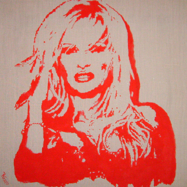 Acrylbilder, Pamela Anderson, Acrylgemälde