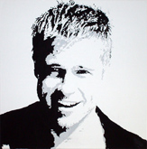 Acrylbilder Brad Pitt, Acryl Pop-Art