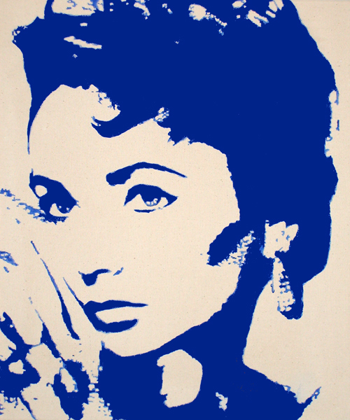 Acrylbilder, Elizabeth Taylor, Acrylgemälde