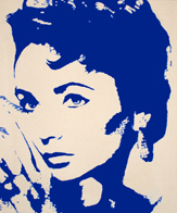 Pop Art Portrait Liz Taylor Acryl