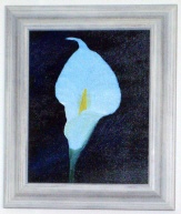 Ölgemälde Blumen, Calla klein Öl