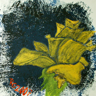 Ölgemälde Blumen, Yellow Rose Öl
